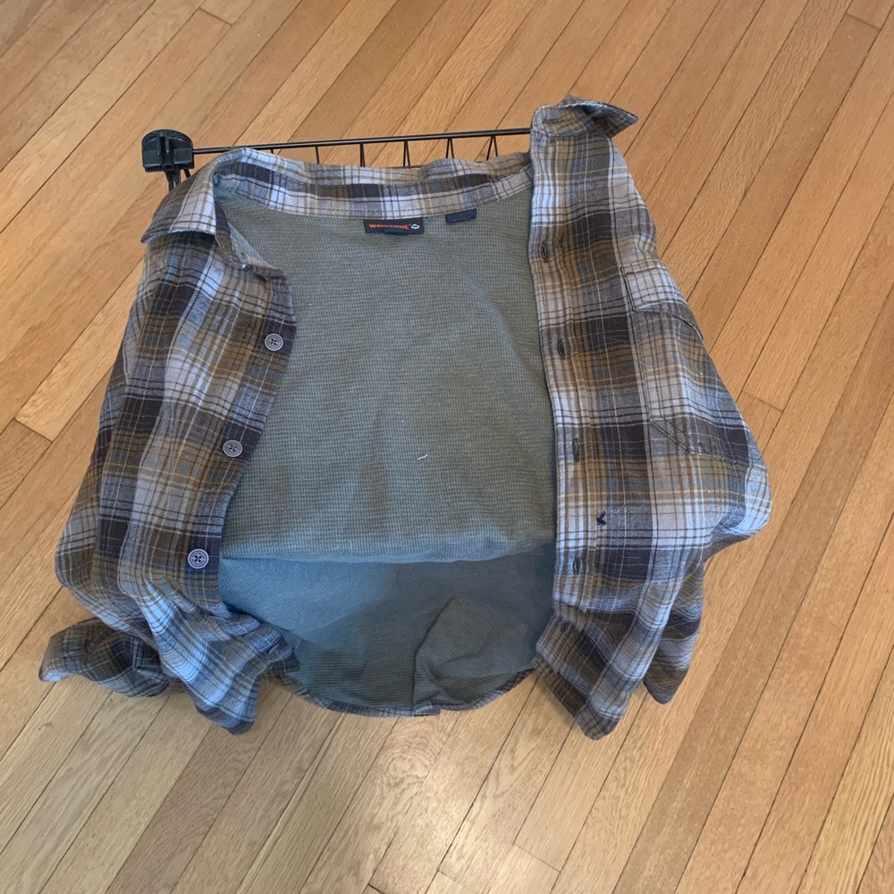 Large warm Wolverine button down flannel